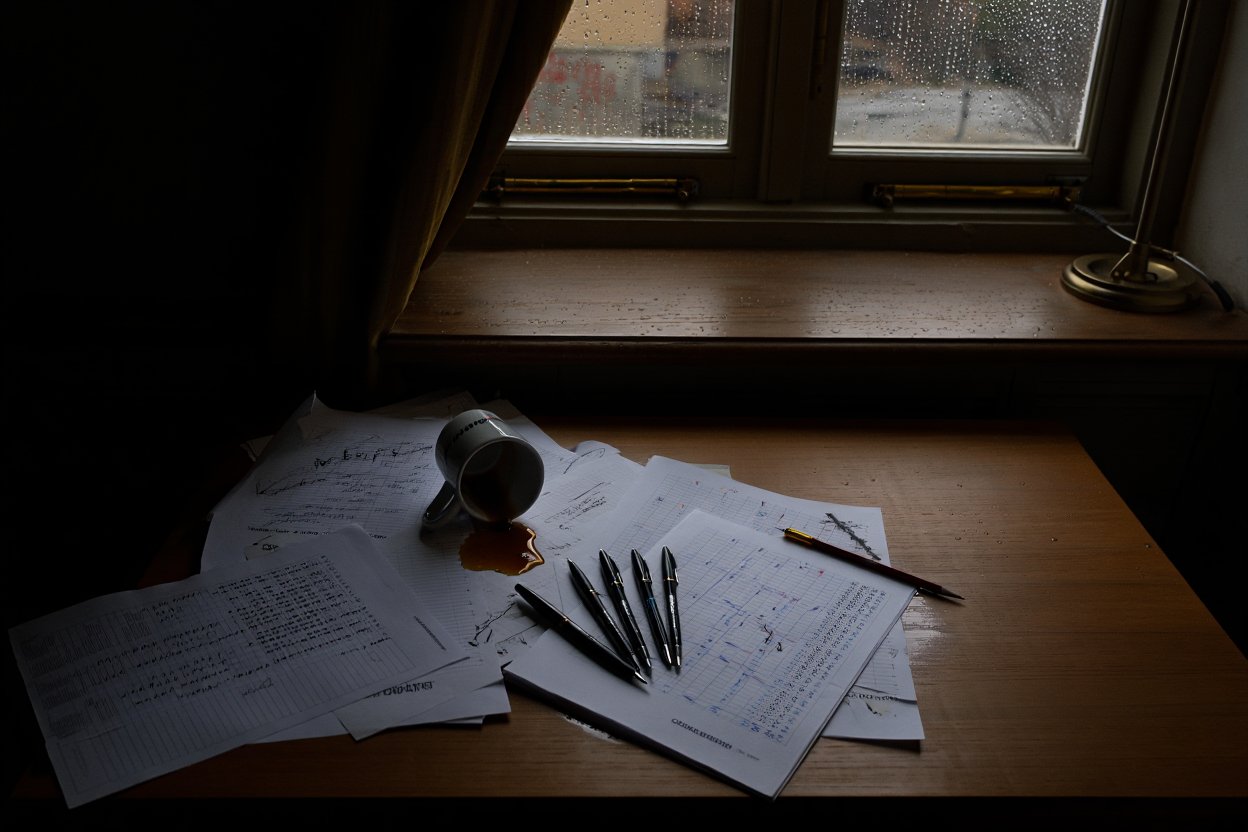 Захламлённый стол